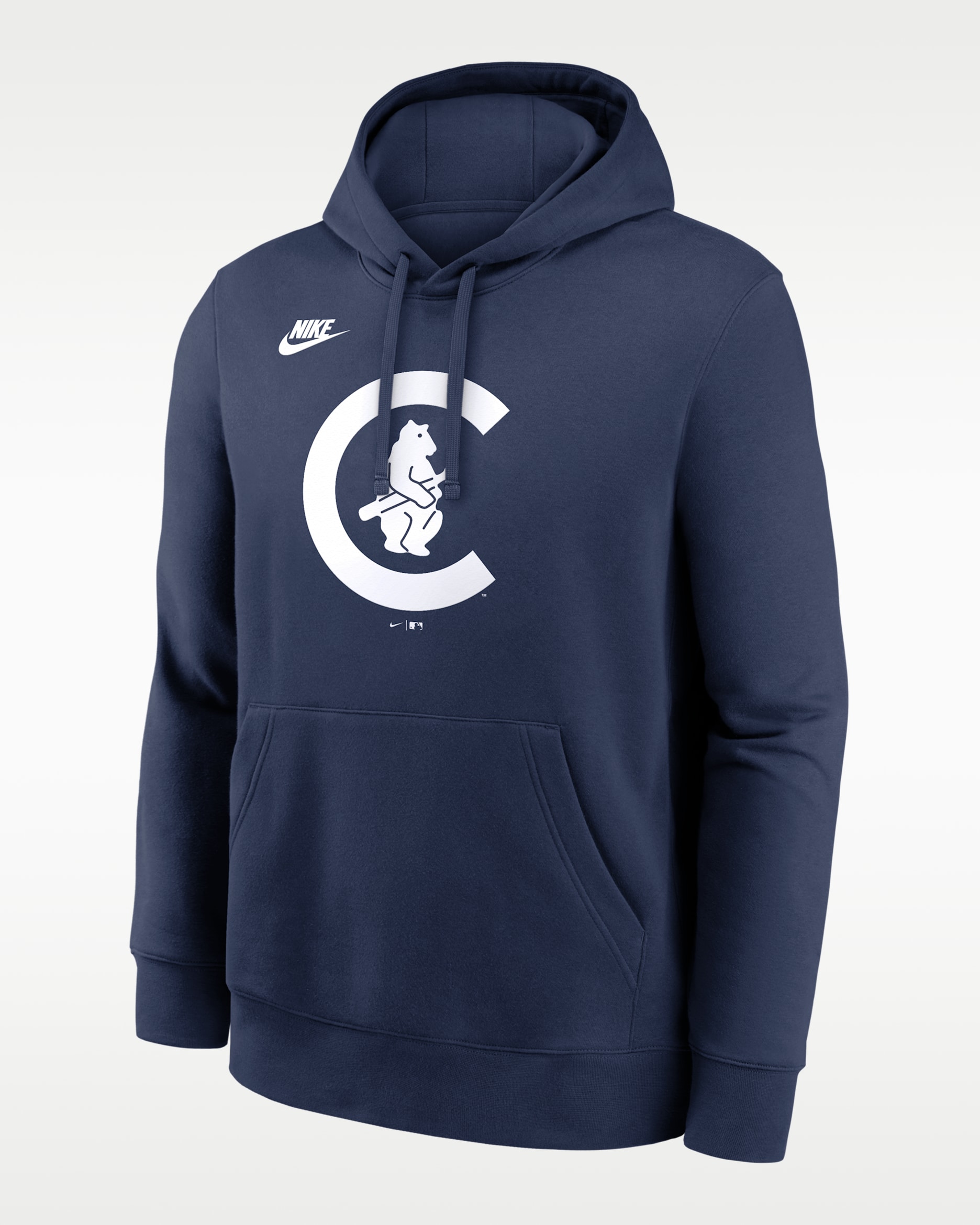 Chicago Cubs Cooperstown Logo Club Men's Nike MLB Pullover Hoodie